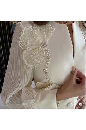 ست بالاتنه و پائین تنه سفید زنانه بافتنی KİNEM FASHİON - کد 946790089