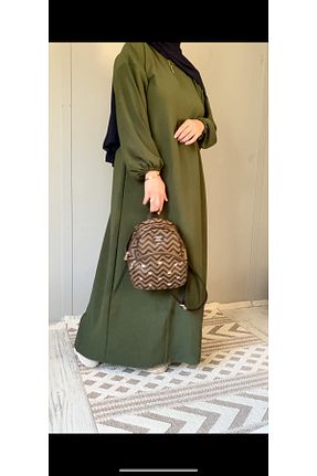 کلاه و ابایا خاکی زنانه پنبه پلی استر GABRA - کد 946873484