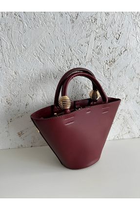 کیف دوشی زرشکی زنانه چرم مصنوعی Daj Company - کد 947002955