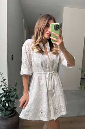 لباس سفید زنانه بافتنی Sue Store - کد 947077244