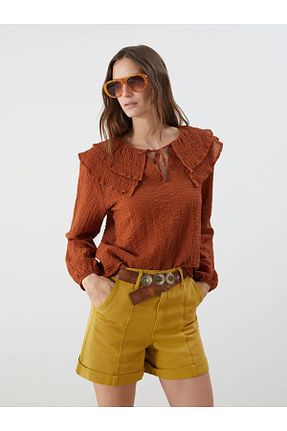 بلوز سفید زنانه ساده LC Waikiki - کد 947160908