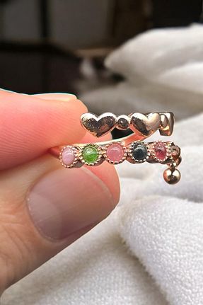 انگشتر جواهر رنگی زنانه سنگ طبیعی NBS Beautiful Naturel Stones - کد 947326225