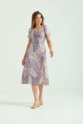 لباس بنفش زنانه بافتنی Park Karon - کد 947388951