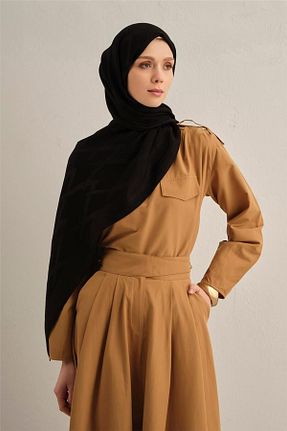 شال مشکی زنانه پنبه ای Armine - کد 932729584