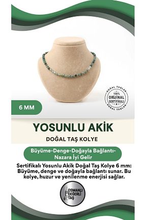 گردنبند جواهر طوسی زنانه سنگ OSMANLI DEĞERLİ TAŞ - کد 362122261