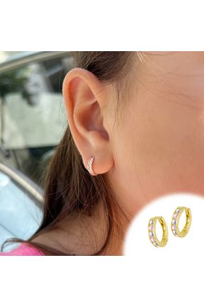 گوشواره طلا طلائی زنانه 14 عیار GOLDKUPE - کد 944233527