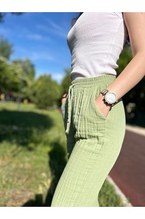شلوار خاکی زنانه پنبه ای sielta - کد 940699516