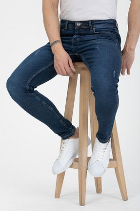 شلوار آبی مردانه پنبه ای OneZero - کد 736810532