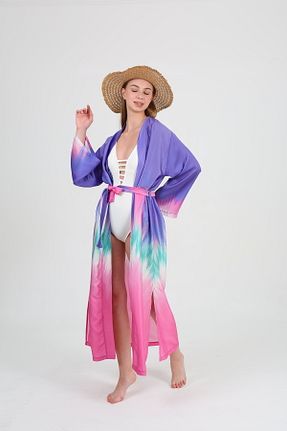 کیمونو و کافتان رنگی زنانه پلی استر EDSA - کد 736226145