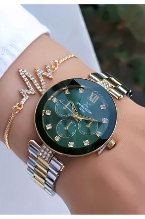 ساعت مچی طلائی زنانه 36 میلی متر Daniel Klein - کد 826518238