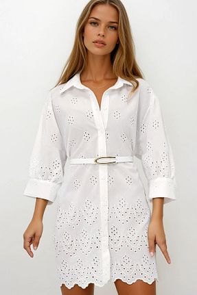 لباس سفید زنانه بافت VAGGON - کد 926391551