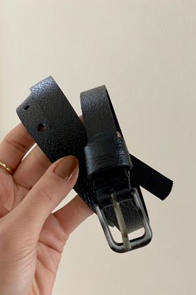 کمربند مشکی زنانه چرم خالص Radino Collection - کد 940597907