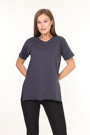 تیشرت طوسی زنانه Asimetrik Tight Lady - کد 744785524