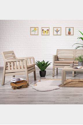 ست باغچه بژ پلاستیک MOBETTO - کد 131377785