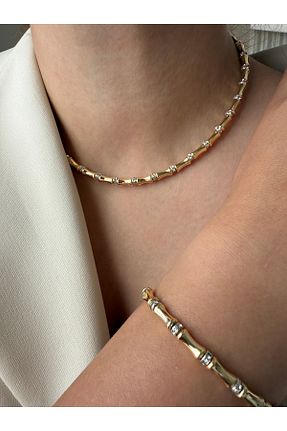 ست استیل زرد زنانه استیل (فولاد) LUSORA ACCESORY - کد 943824189