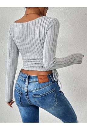 بلوز طوسی زنانه ساده Wildco - کد 881792217