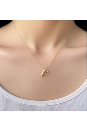 گردنبند جواهر خاکی زنانه آهن BRAND COLLECTİON - کد 898375397