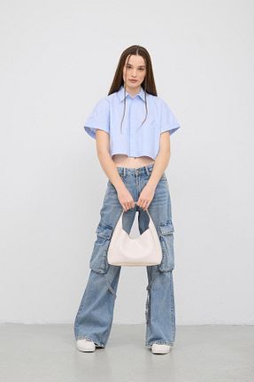 کیف دوشی بژ زنانه چرم مصنوعی Shule Bags - کد 848182878