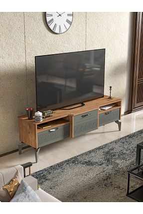 میز و پایه تلویزیون طوسی Suntalam GOLDFALEZ - کد 938671742