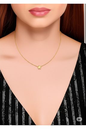 گردنبند جواهر زرد زنانه آهن Kanosha - کد 886530187