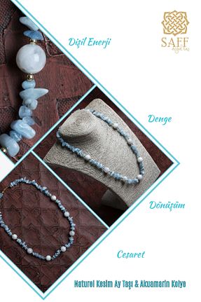 گردنبند جواهر رنگی زنانه ÇAKRA DOĞAL TAŞ - کد 923388202
