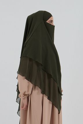 روسری خاکی شیفون Mihrisina collection - کد 924662601