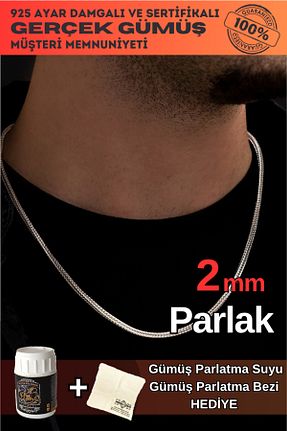 گردنبند نقره طوسی مردانه 925 عیار OSMANLI GÜMÜŞ - کد 900433739