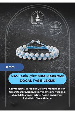 دستبند جواهر سفید زنانه سنگ طبیعی OSMANLI DOĞAL TAŞ - کد 661980617