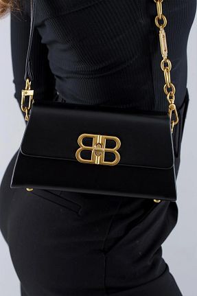 کیف دوشی مشکی زنانه چرم مصنوعی KRISTE BELL - کد 823103658