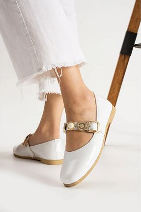 بابت سفید زنانه پارچه ای İmerShoes - کد 931861662