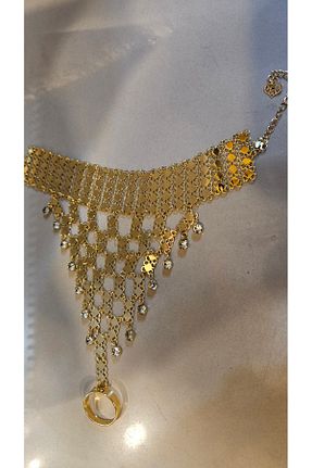 دستبند جواهر زرد زنانه استیل (فولاد) Stor - کد 941981149