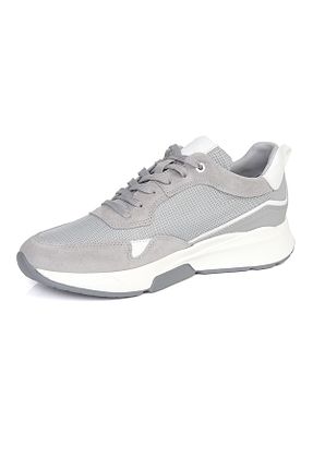 کفش اسنیکر طوسی مردانه چرم اصل Greyder - کد 694964228