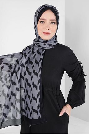 شال طوسی زنانه پلی استر Alvina - کد 817771955