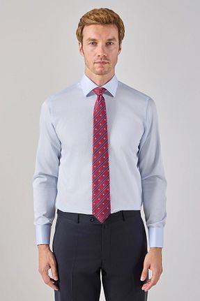 پیراهن آبی مردانه یقه کلاسیک Paşahan - کد 31735586