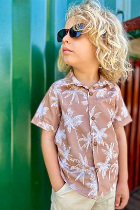 ست بالاتنه و پائین تنه قهوه ای بچه گانه بافتنی LULU Kids - کد 936708298