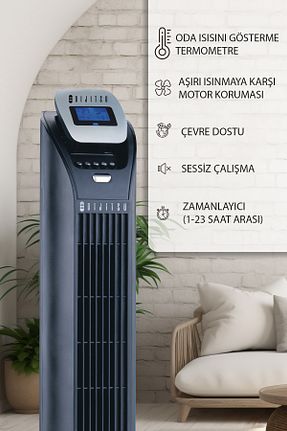 پنکه مشکی Kule Tipi Dijitsu - کد 3808126