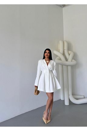 کت سفید زنانه رگولار MAGGAZA - کد 899057584