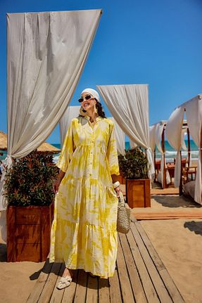 لباس زرد زنانه بافتنی LOCCO - کد 942578219
