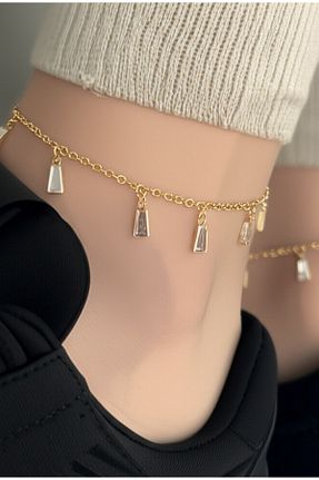 خلخال جواهر زرد زنانه فلزی MİLLENEX - کد 944460450