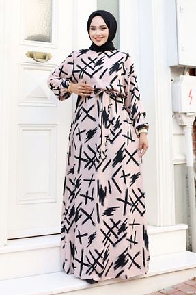 لباس حجاب بژ زنانه رگولار Tesettür Dünyası - کد 808205477