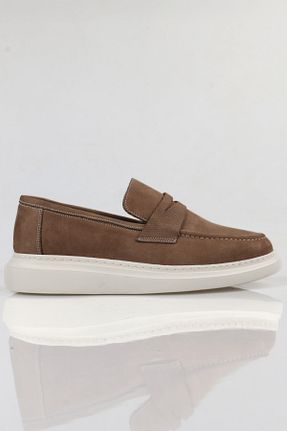 کفش کژوال بژ مردانه چرم خالص Metes - کد 933339153