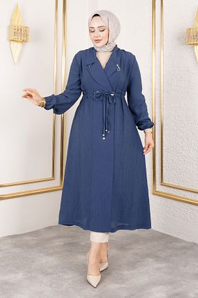 کلاه و ابایا سرمه ای زنانه پنبه ای Tesettür Dünyası - کد 941689950