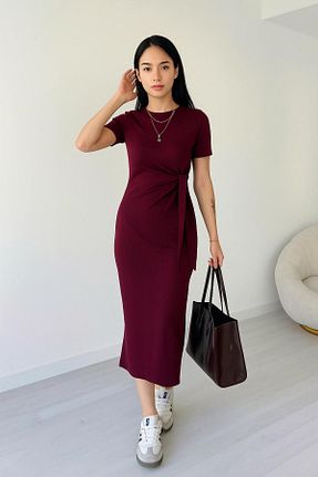 لباس زرشکی زنانه بافتنی lumuteks - کد 942558371