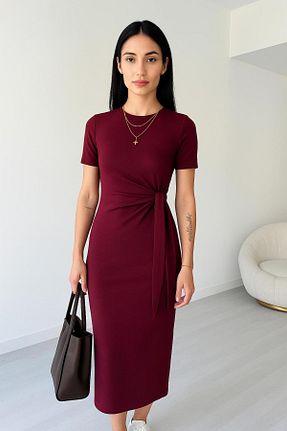 لباس زرشکی زنانه بافتنی lumuteks - کد 942558371