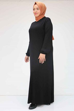 لباس حجاب مشکی زنانه سایز بزرگ Eslina - کد 250059475