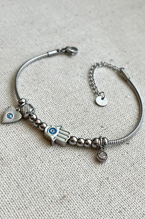 دستبند استیل (فولاد) زنانه استیل (فولاد) MODA - کد 743119658