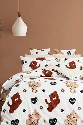 روتختی دونفره بژ پنبه ای İQON - کد 921519637