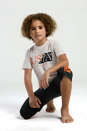 ست بالاتنه و پائین تنه رنگی بچه گانه بافت U.S. Polo Assn. - کد 931326272