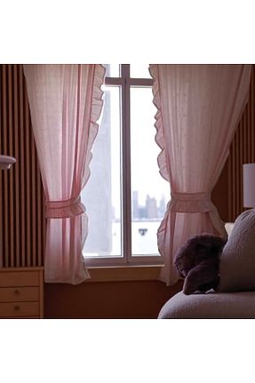 پرده زمینه صورتی کتان Sister Home Design - کد 937439075