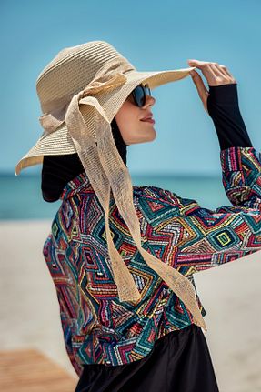 کلاه بژ زنانه حصیر Remsa Mayo - کد 845829932